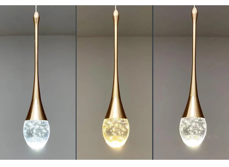 Crystal Luxury Chandelier Villa Staircase Living Room Hanging Lamp Bedroom Bedside LED Light Hotel Lobby Crystal Pendant Lights