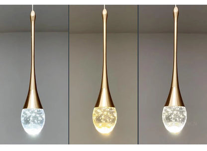 Crystal Luxury Chandelier Villa Staircase Living Room Hanging Lamp Bedroom Bedside LED Light Hotel Lobby Crystal Pendant Lights