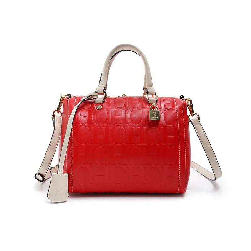 CH Autumn/Winter Christmas Fashion PU Material Lock Lock Design Women's Crossbody Bag 2026 Designer New Handbag Trendy Brand