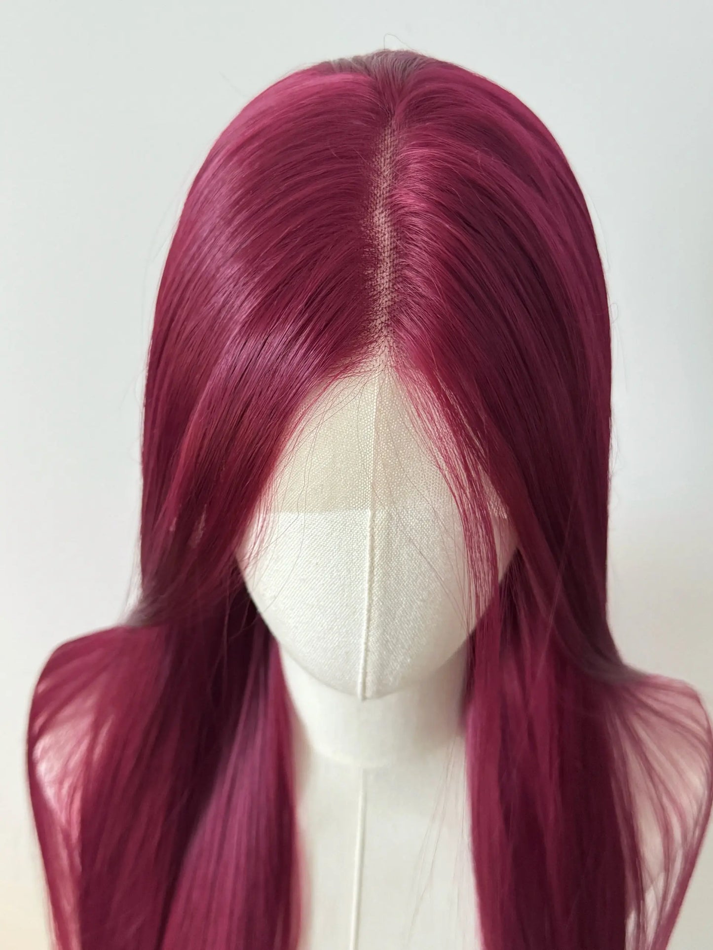 Lace Front Wig for Women Purple-red Cold Cocktail Red Wigs 13x4 HD Lace Frontal 26inch Straight Hair Ririn Matsuoka Cosplay