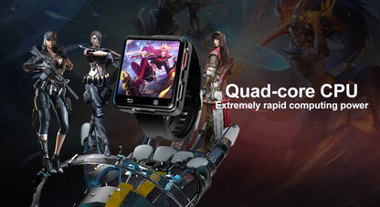 2026 S998 Smart Watch Android 11.0 OS 2.64 inch Large Screen MTK6739 500W Camera 1200mAH Battery Strap Removable Smartwatch 4G