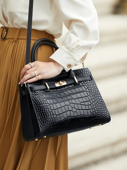 New Arrived ZOOLER Woman Genuine Leather Bag Real Skin Female Shoulder Bags for Business Ladies Top Handle Handbags Purse#wg383