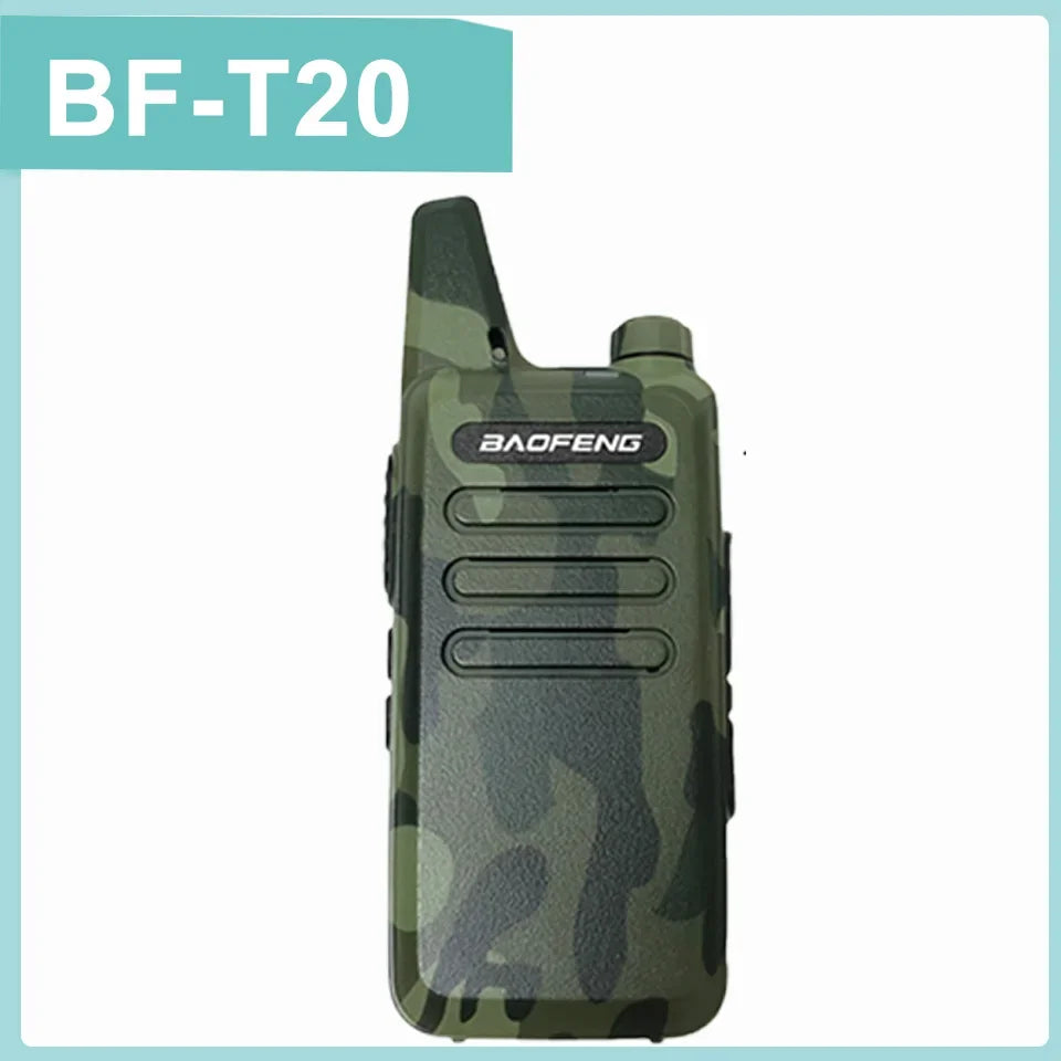 1/2PCS Baofeng BF-T20 Walkie Talkie Mini Micro USB Charging Portable Two Way Radios Upgrade Of BF-C9 KD-C1 For Hunting Kid’s Toy
