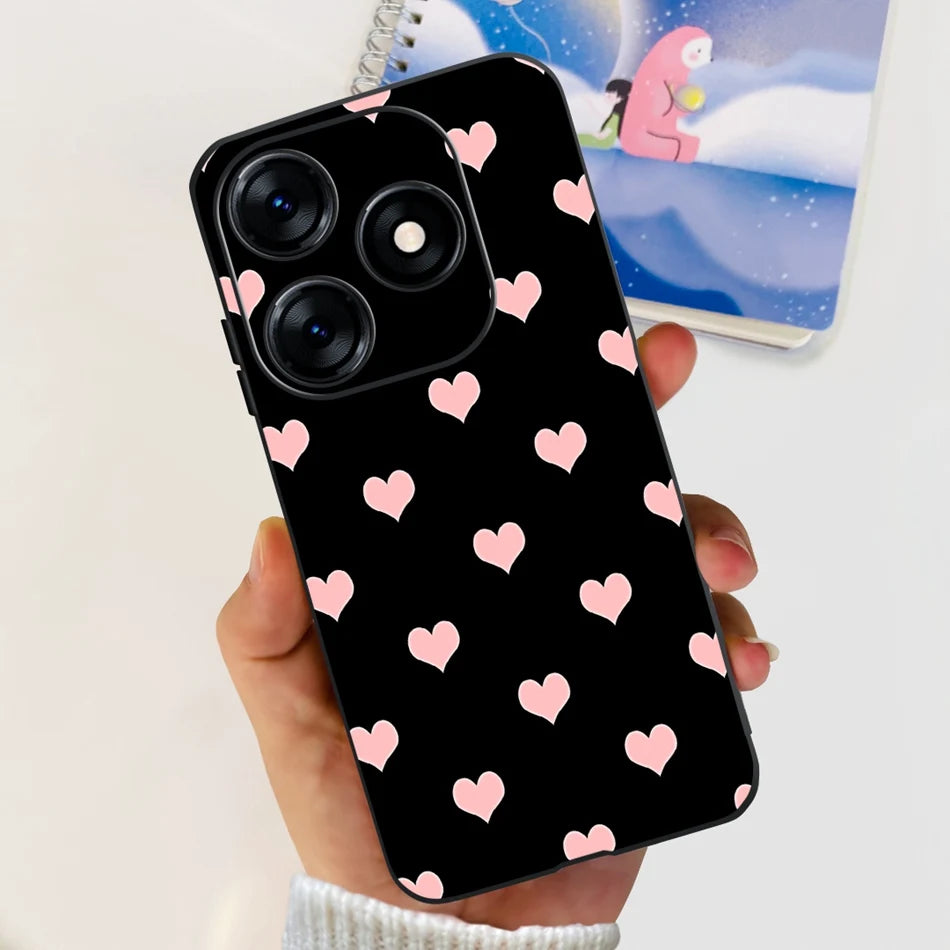 Phone Case For Tecno Spark 10 10C 2023 Fashion Flower Cat Butterfly Soft Silicone TPU Cases For Tecno Spark10 Spark10c KI5q KI5k