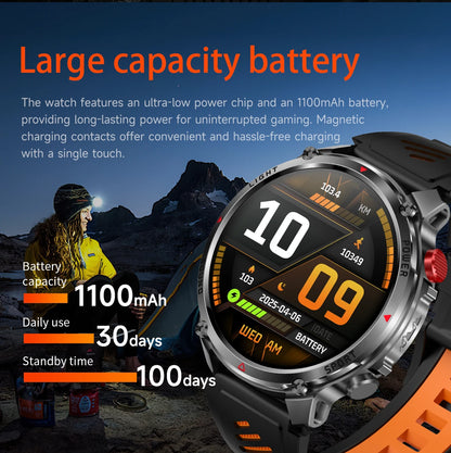 2026 T-Rex3 Ultra 1100mAh Battery Smart Watch GPS Track Compass IP69K Waterproof Sports tracker Outdoors Military Smartwatches