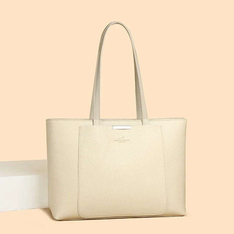High Quality Leather Shoulder Crossbody Messenger Tote Bag Large Handbag Purses Genuine Brand Luxury Designer Women Bags