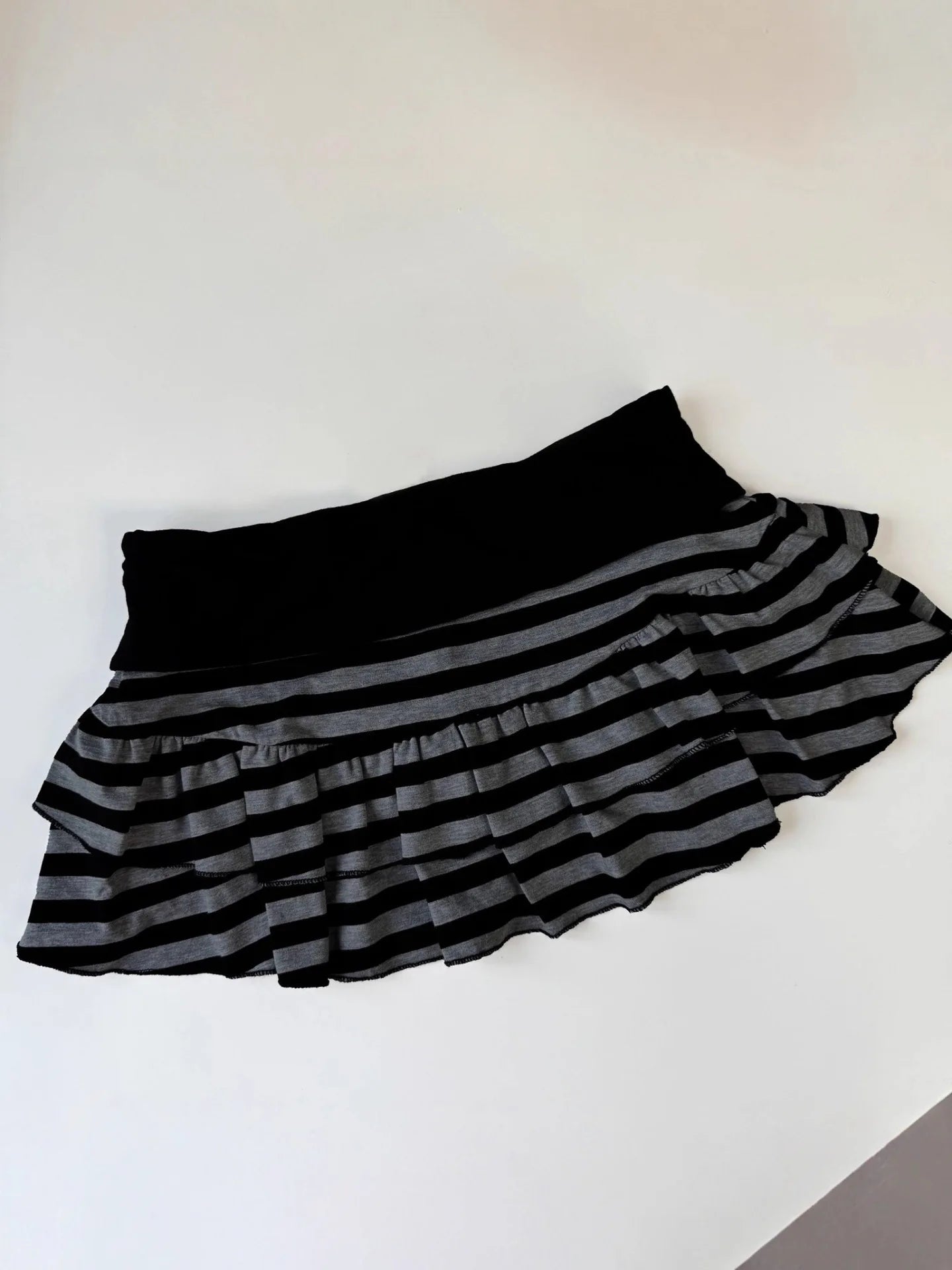 2026 New Women's Y2K Sexy Striped Color Block A-Line Mini Skirt Korean Japanese Streetwear Harajuku Niche Versatile Summer Skirt
