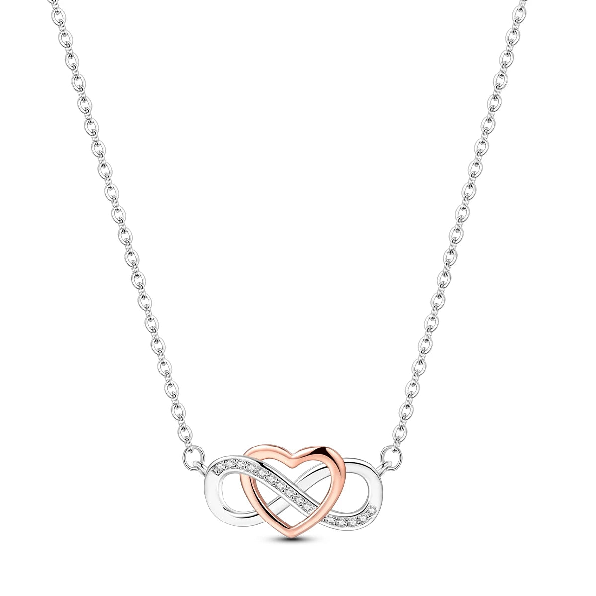 925 Sterling Silver Luminous Firefly Heart Shaped Zircon Pendant Necklace For Women Fashion Anniversary Birthday Jewelry Gifts