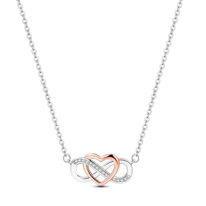 925 Sterling Silver Luminous Firefly Heart Shaped Zircon Pendant Necklace For Women Fashion Anniversary Birthday Jewelry Gifts