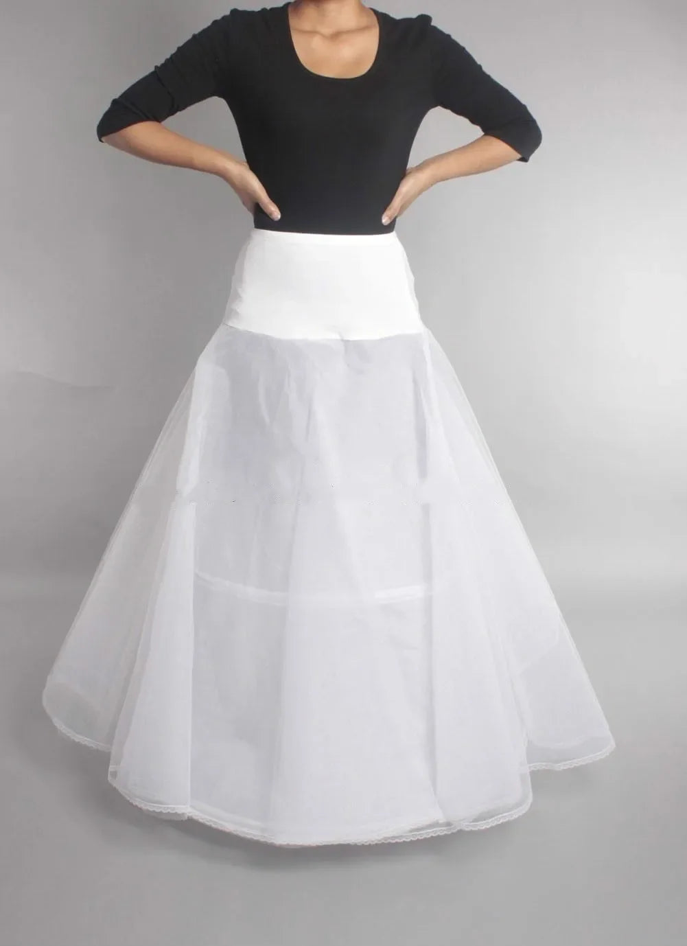 In Stock 6 Hoops Wedding Petticoat Crinoline Slip Bridal Underskirt Puffy High Quality Customized