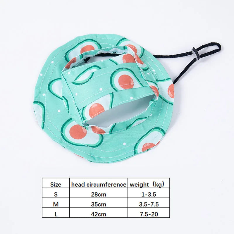 Pets Hat with Ear Holes Adjustable Baseball Cap for Medium Small Dogs Summer Dye Cats Sun Cap Pet Outdoor Hat Pet Supplies