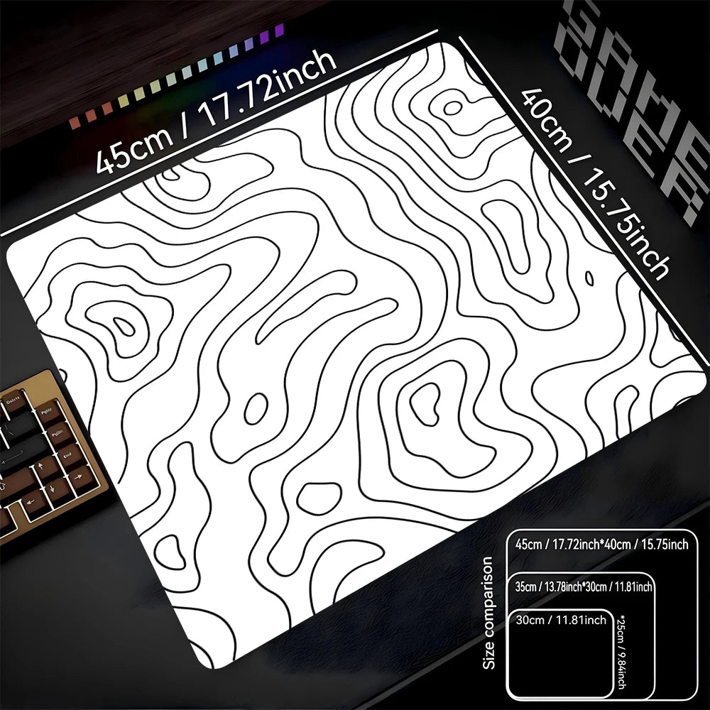 Fluid Mouse Pad 22X18 40X45 Square Computer Accessories Office Game Table Mats Rubber Anti-slip Mousepads Small Decor Desk Pads