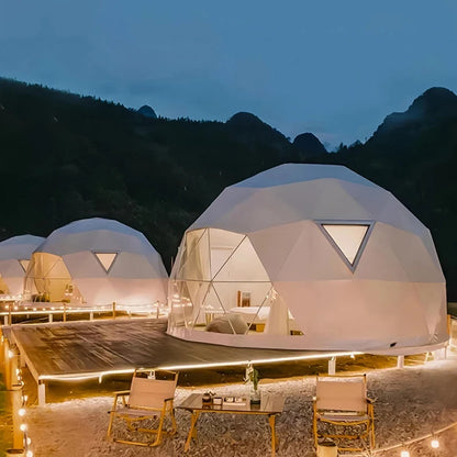 Premium Geodesic Glamping Dome Tent -All-Season Dome House & Professional Camping Tent for Luxury Outdoor Accommodation Projects