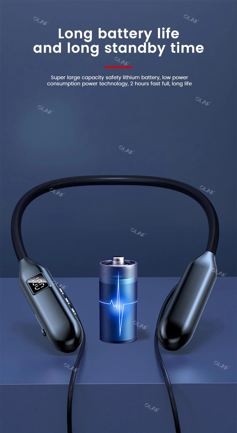Sy8 Wireless Earphones Bluetooth 5.3 Neckband Headphones LED Super Power Waterproof Sport Magnetic Headset Handfree with Mic