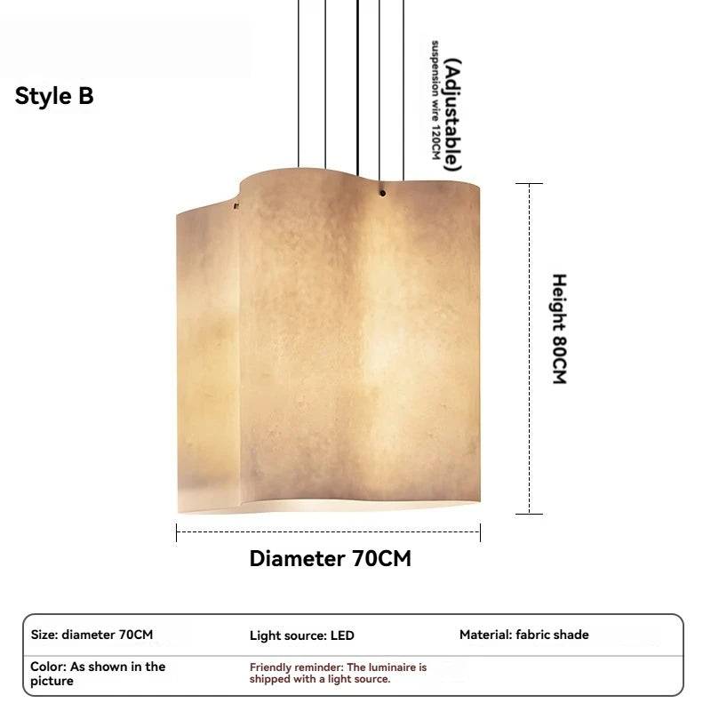 Designer Cloud Pendant Light for High Ceiling Lobby Wabi Sabi LED Hanging Chandelier For Parlor Restaurant Hotel Project Lights