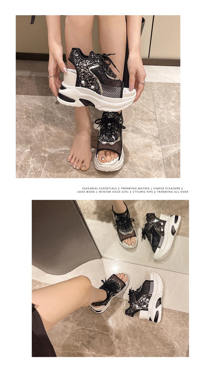 Platform Shoes Woman Sandal Roman Women Sports Sandals Fashion Sneakers Comfortable Wedge Luxury Designer Elegant Summer 2026
