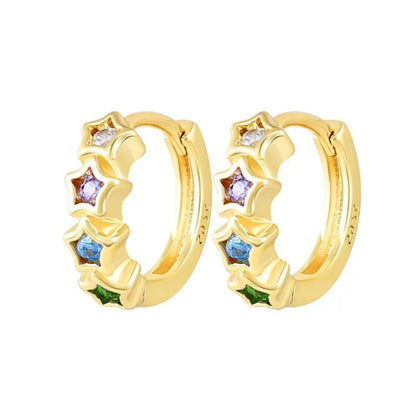 925 Sterling Silver Needle Light Blue Zircon Stud Earrings for Women Fashion Blue Enamel Pendant Earrings Luxury Jewelry Gifts