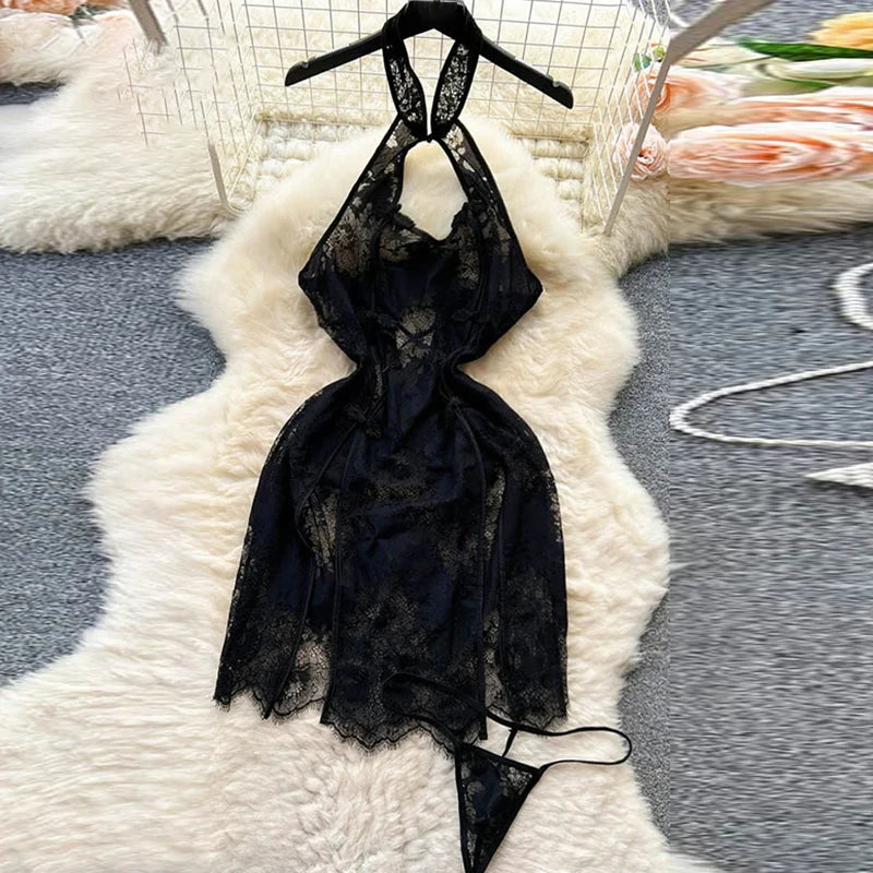 Cute Sweet Trend Cartoon Printed Jumpsuit Half High Collar Sleeveless Slim Fit Lingerie Bodycon Bodysuit Rompers Pajama Catsuits