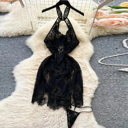 Cute Sweet Trend Cartoon Printed Jumpsuit Half High Collar Sleeveless Slim Fit Lingerie Bodycon Bodysuit Rompers Pajama Catsuits