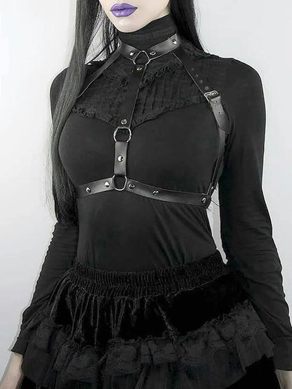 Fashion Belt Street Style Chest Harness Belt Suspenders for Women Decoration  Punk Rock Leather Belt Gothic Clothing Accessories