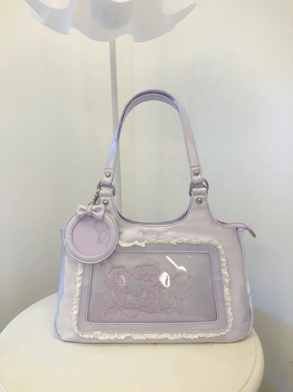 Original Corduroy Satin Lace Ribbon Daily Shoulder Bags Women's Bag Handbags for Women Cute Tote Bags for Women