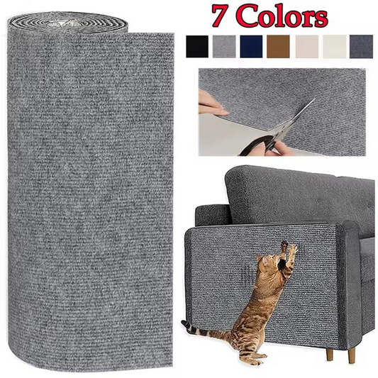 7 Colors Cat Scratcher Sofa Protector Cats Scratcher Pad Board Protection Trimmable Self-adhesive Carpet DIY Cat Scratch Mat