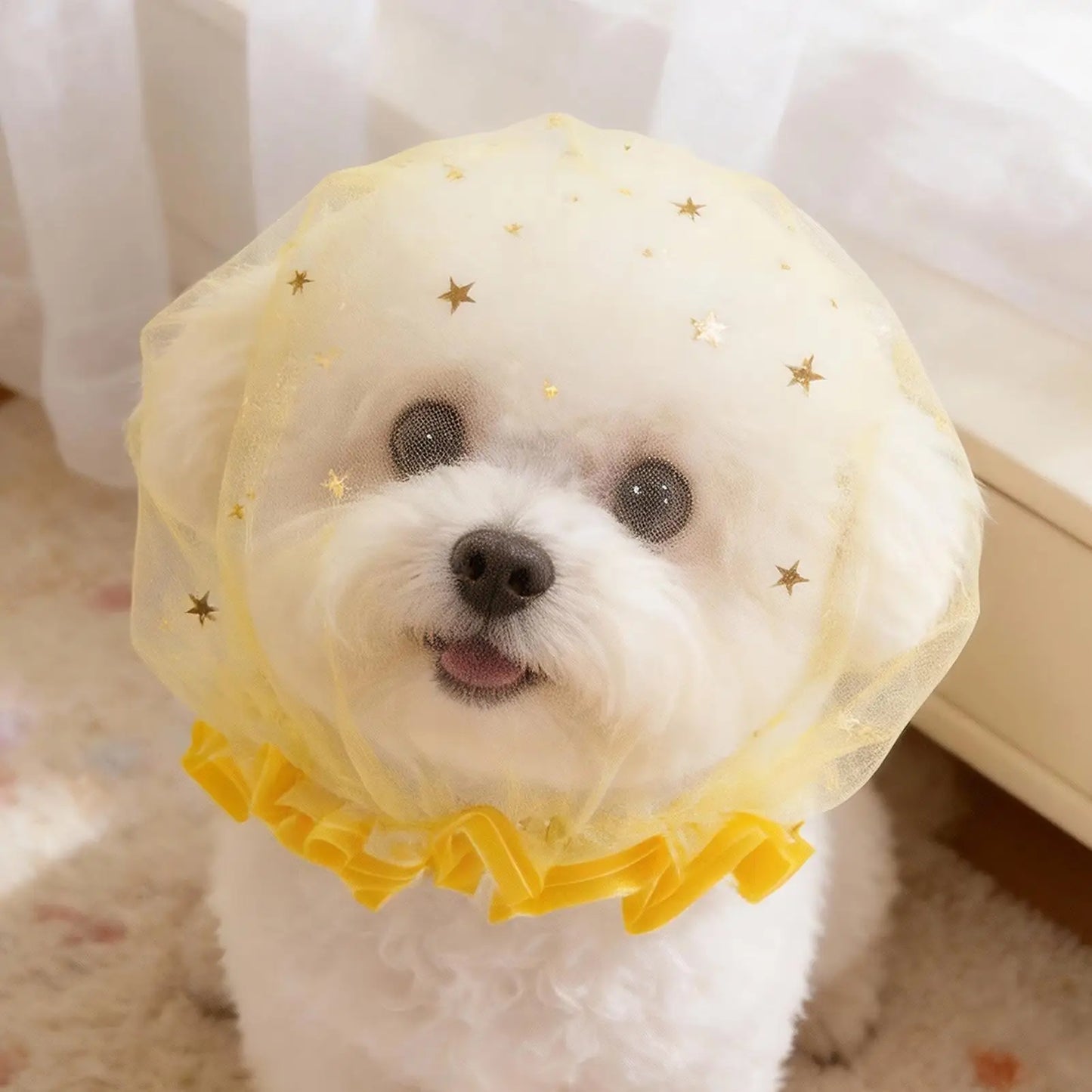 Dog Face Mesh Net Breathable Mesh No-Eat Adjustable Quick-Release Dogs Pet Anti-Scavenging Muzzle for Social Gatherings Outdoor