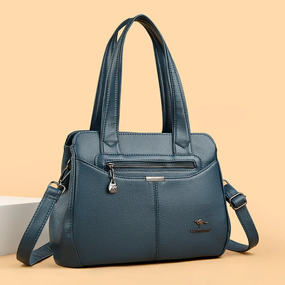 High Quality Ladies Soft Leather Shoulder Bag Designer Luxury Handbags Tote Bags For Womens 2025 Female Crossbody Messenger Bags