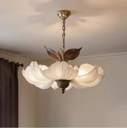 French Ceiling Lamp American Retro Bedroom Chandelier Lights Study Room Master Bedroom Lamp Suspension Luminaire