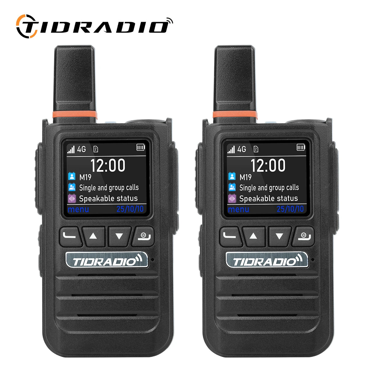 TIDRADIO TD-G19 Global POC Radio AI Noise Canceling Wireless Accessories 4G Walkie Talkie Long Range PTT Group Call Loud Audio