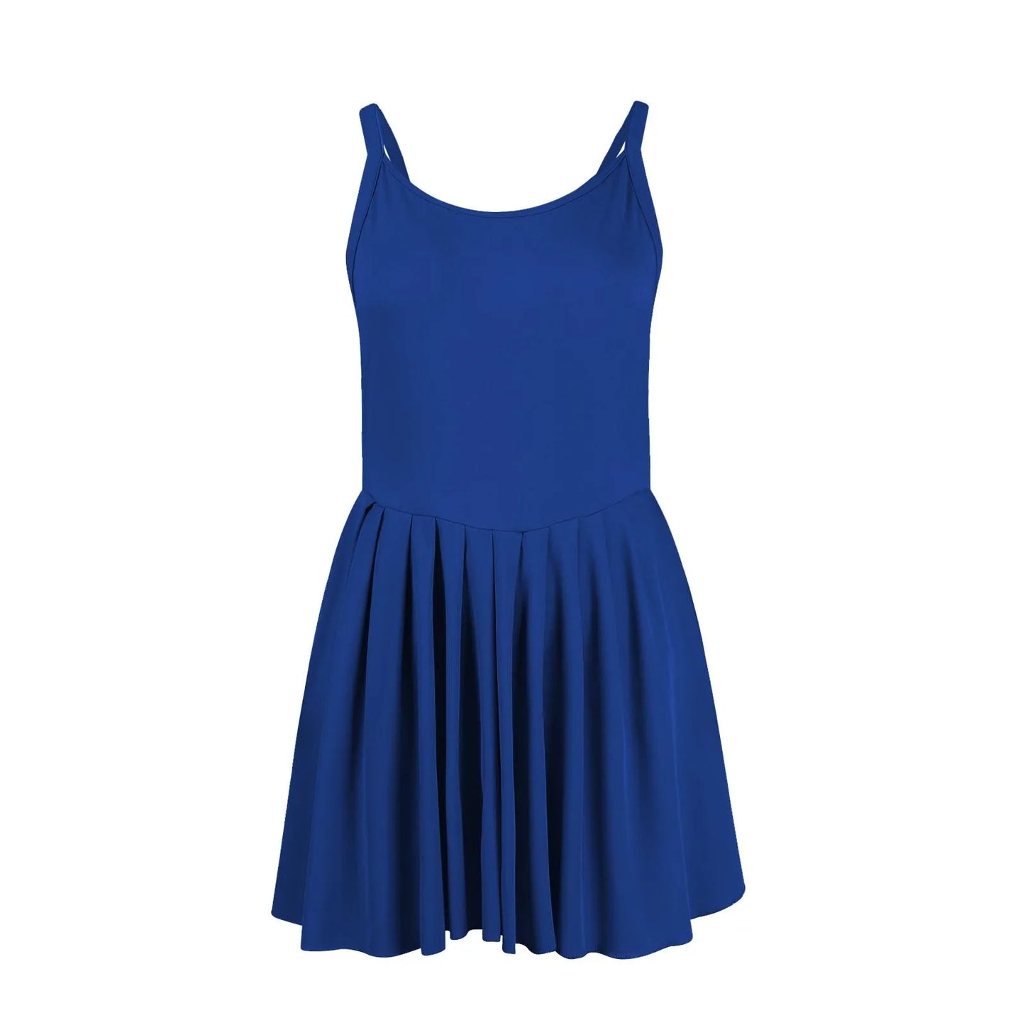 Women Tennis Dress One-Pieces Slim Fit Soft Sports Sets Golf Badminton Skirts Back Cross Tracksuits With Chest Pads Yoga Suits
