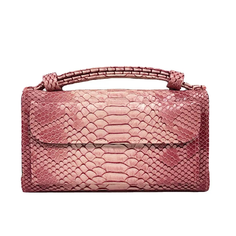 Luxury Snake Pattern Chain Flap Handbags Evening Clutches Crossbody Messenger Shoulder Bags Women Female Ladies Luxurious Purses