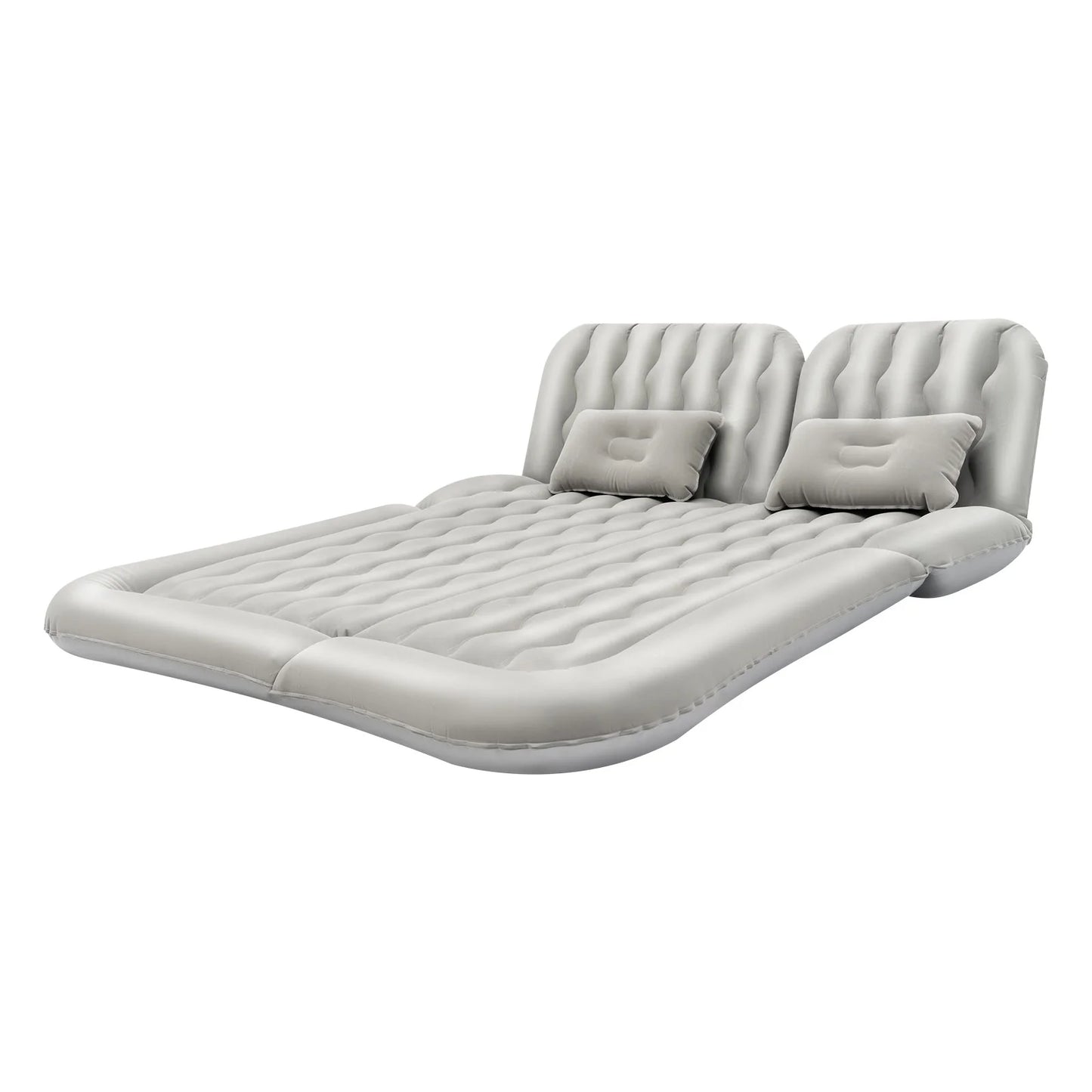 Universal Foldable Inflatable Bed Portable Inflatable Mattress Set Car Back Seat Sleeping Flocking Air Bed Cushion w/Pump+Pillow