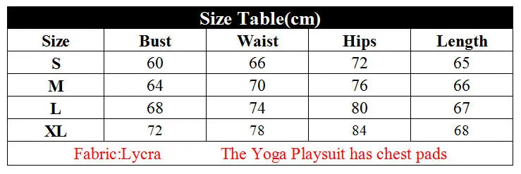 GACVGA Yoga Tracksuit Playsuit One Piece Sexy Fitness Rompers Workout Clothes Women Gym Sport Buttock Active Jumpsuit