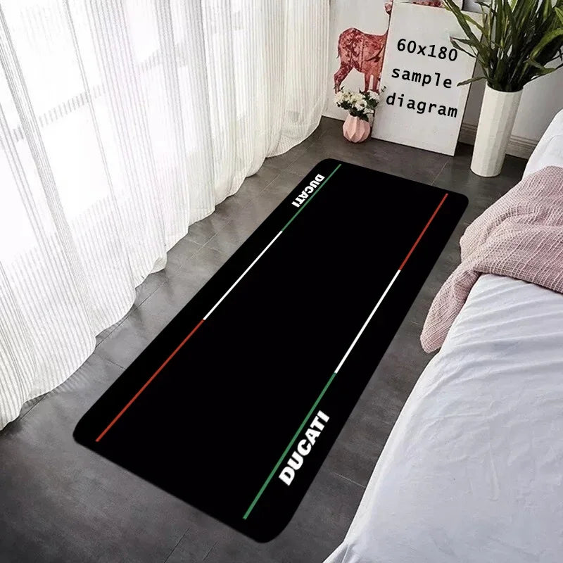 New Arrival Ducati Logo Motorcycle Floor Mat Non-Slip Garage Carpet for Bike
