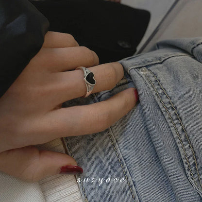 VENTFILLE 925 Sterling Silver Geometric Multilayer Round Bead Ring Female Fashion Punk Temperament Prevent Allergy Charm Jewelry