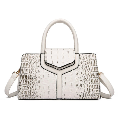 New Leather Women Messenger Bags Crocodile Female Crossbody Shoulder Hand bags For Women 2023 High Quality Ladies Handbags