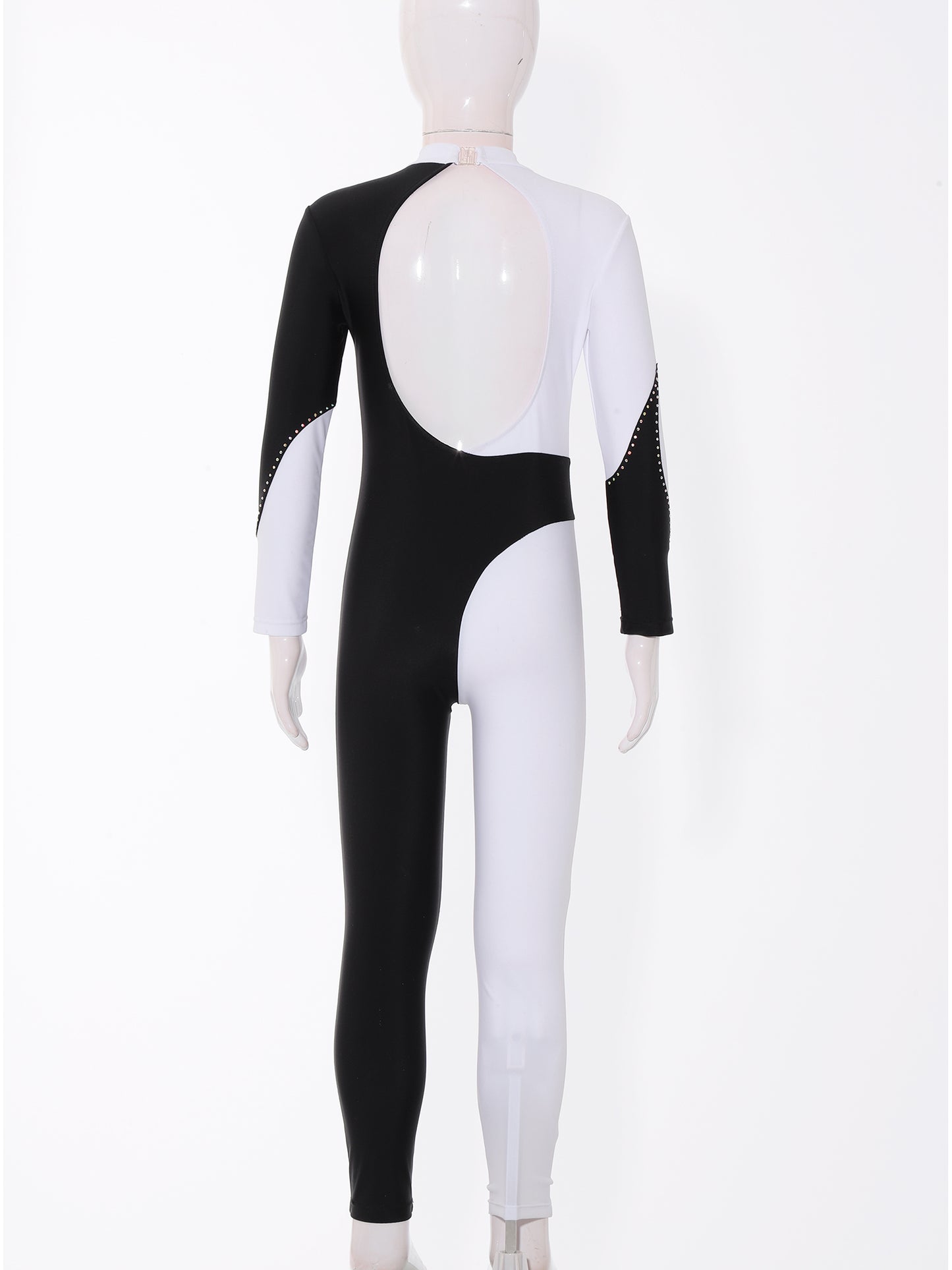 Kids Girls Long Sleeve Gymnastics Leotard Bodysuit Teens Gymnastics Jumpsuit for Girl Children Ballet Dance Costume Dancewear