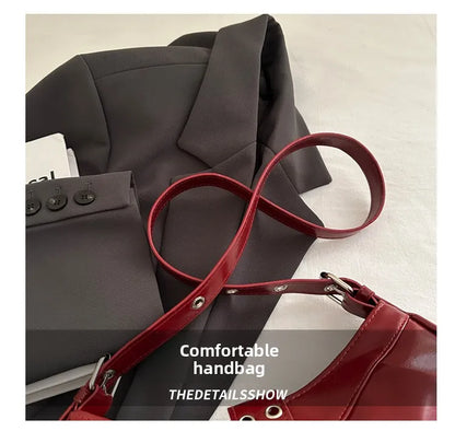 England Style Bags For Women Luxury Designer Handbags And Purses New In Polyester Vintage Rivet Small Underarm Shoulder Bag