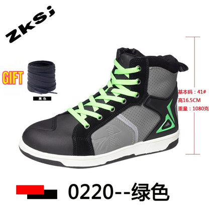New Arrival Moto Boots Men Motobiker Shoes Motocross Boots Anti Fall Riding Boots for Road Racing Parkour Shoes Knight Equipment