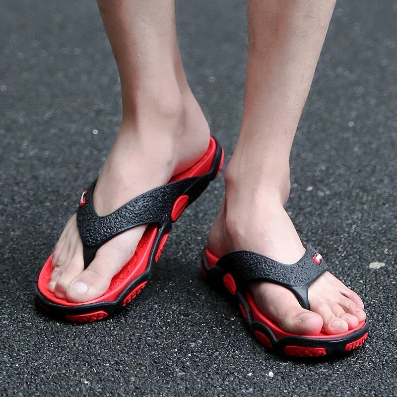 Mens Slippers Lightweight Sandals Summer Flip Flops Breathable Beach Shoes Sandals Men Luxury Flip Flops Breathable Men Slides