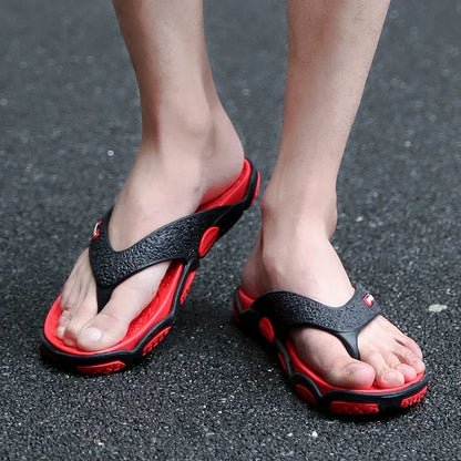 Mens Slippers Lightweight Sandals Summer Flip Flops Breathable Beach Shoes Sandals Men Luxury Flip Flops Breathable Men Slides