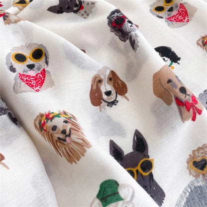 Autumn and Winter Travel Warm Cashmere Shawl Scarf Fashion Women Cat Print Pashmina Blanket Wraps Female Cute Poncho Bufanda