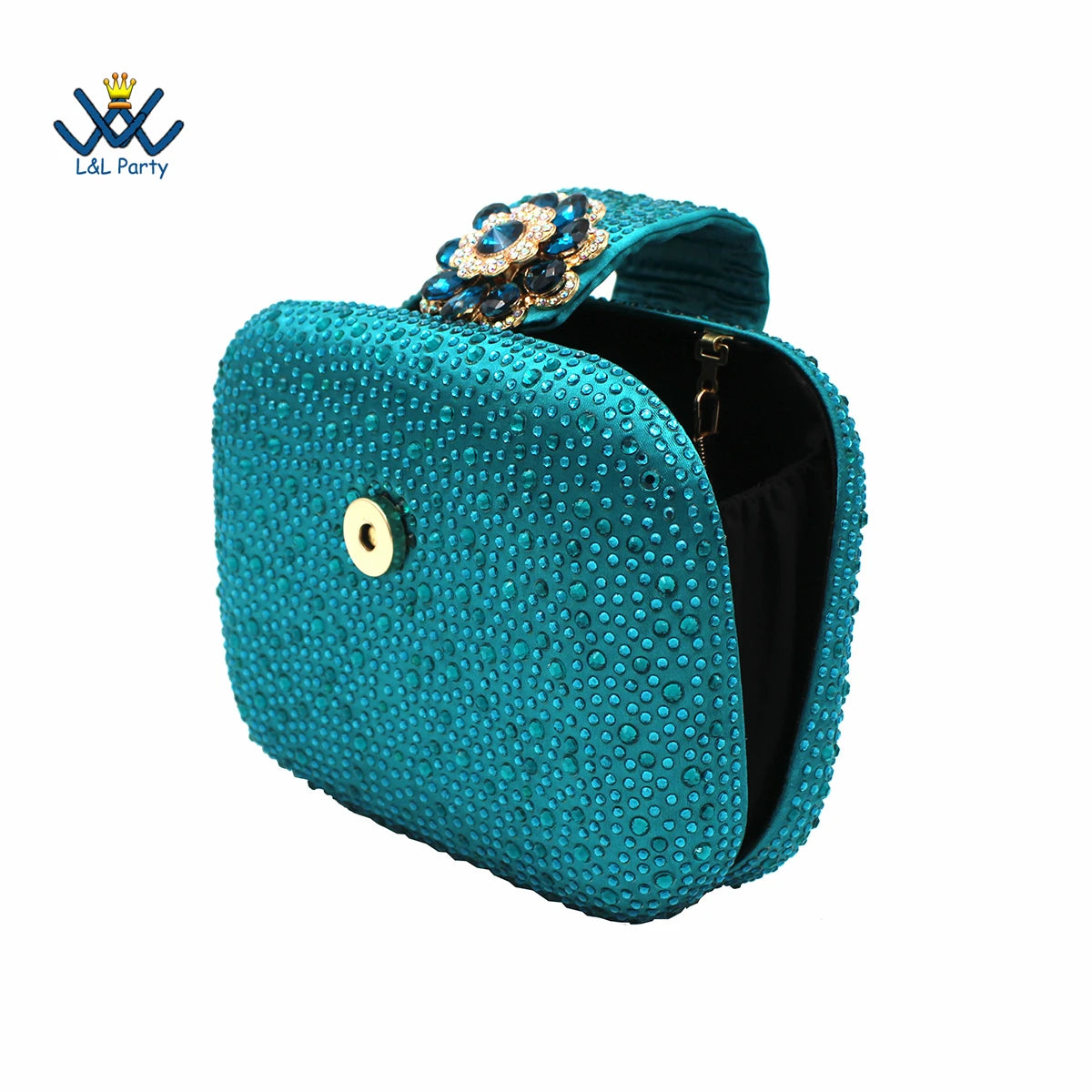 New Design Peep Toe African Spring Autumn Lady Shoes and Bag Set in Gold Color Women Sandal in Wedding