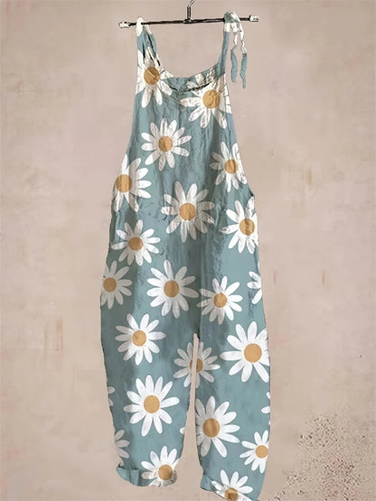 Ocean 3D Mermaid Print Adjustable Jumpsuit Summer Street Fashion Trend Elegant Women Suspender Pants Plus Size Women's