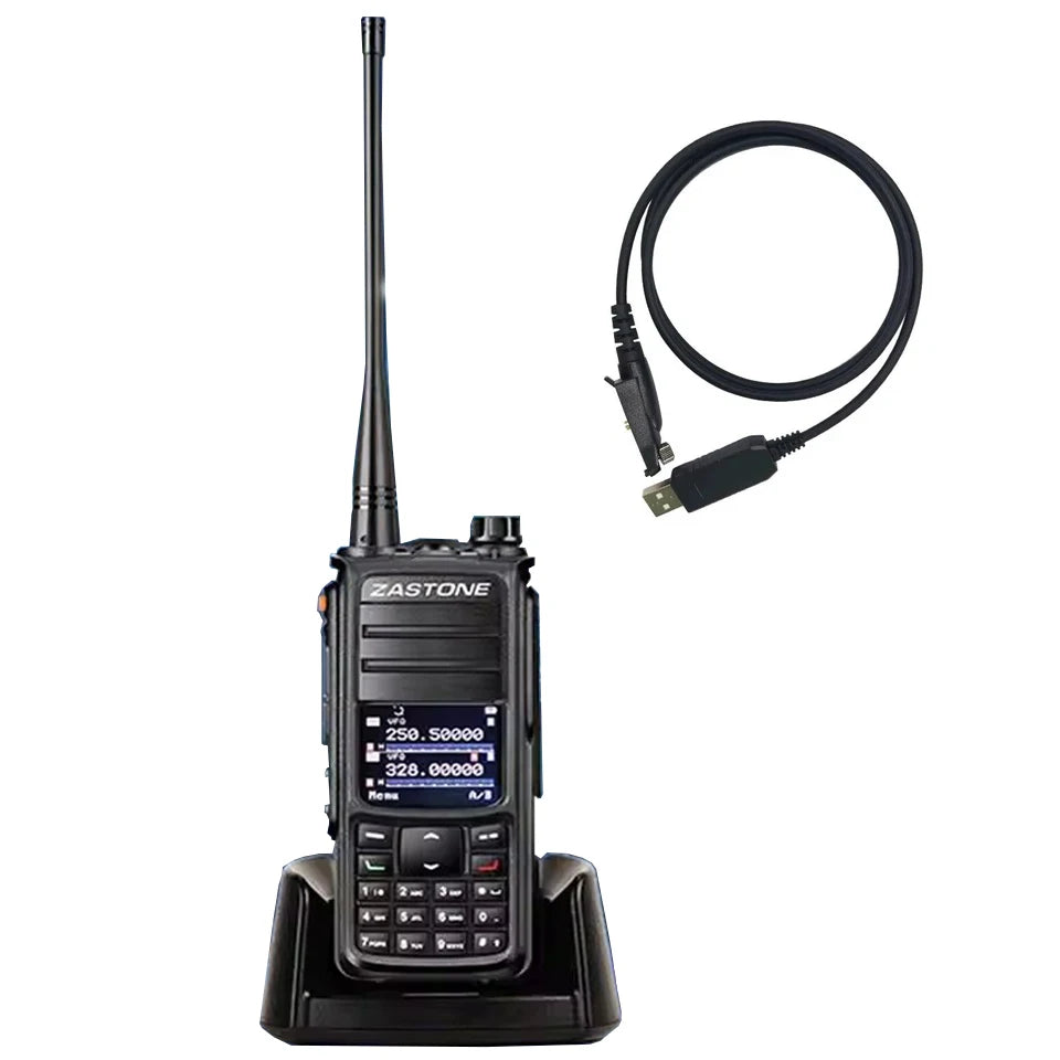 ZASTONE UV008 DMR Digital Radio With AES256 Encryption IP67 Waterproof Function VHF UHF 10W GPS Walkie Talkie Long Range