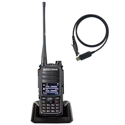 ZASTONE UV008 DMR Digital Radio With AES256 Encryption IP67 Waterproof Function VHF UHF 10W GPS Walkie Talkie Long Range