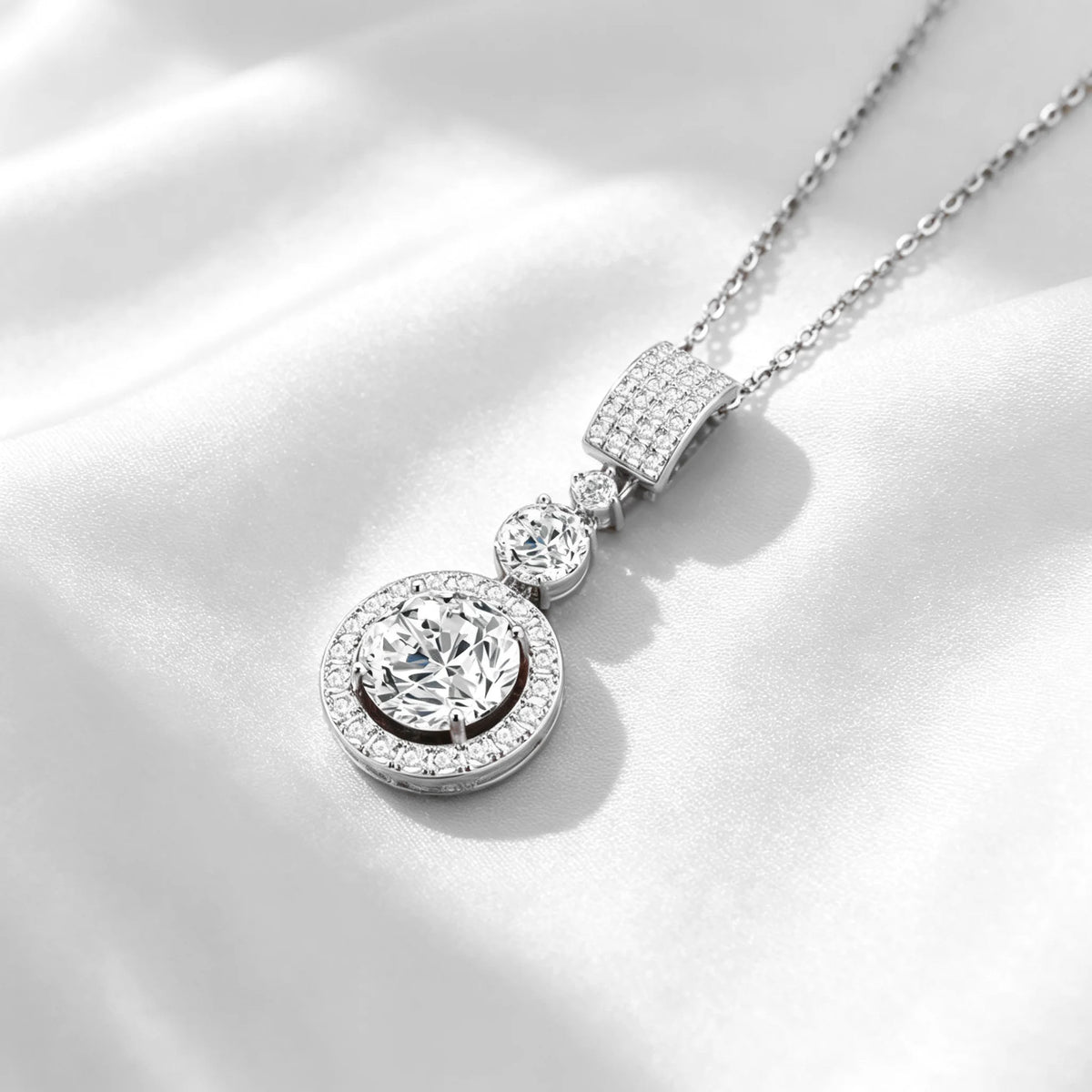 TY 5CT DColor Moissanite 925 Sterling Silver Pendant Necklace Fine Jewelry Necklace Women Fashion Accessories For Party Wedding