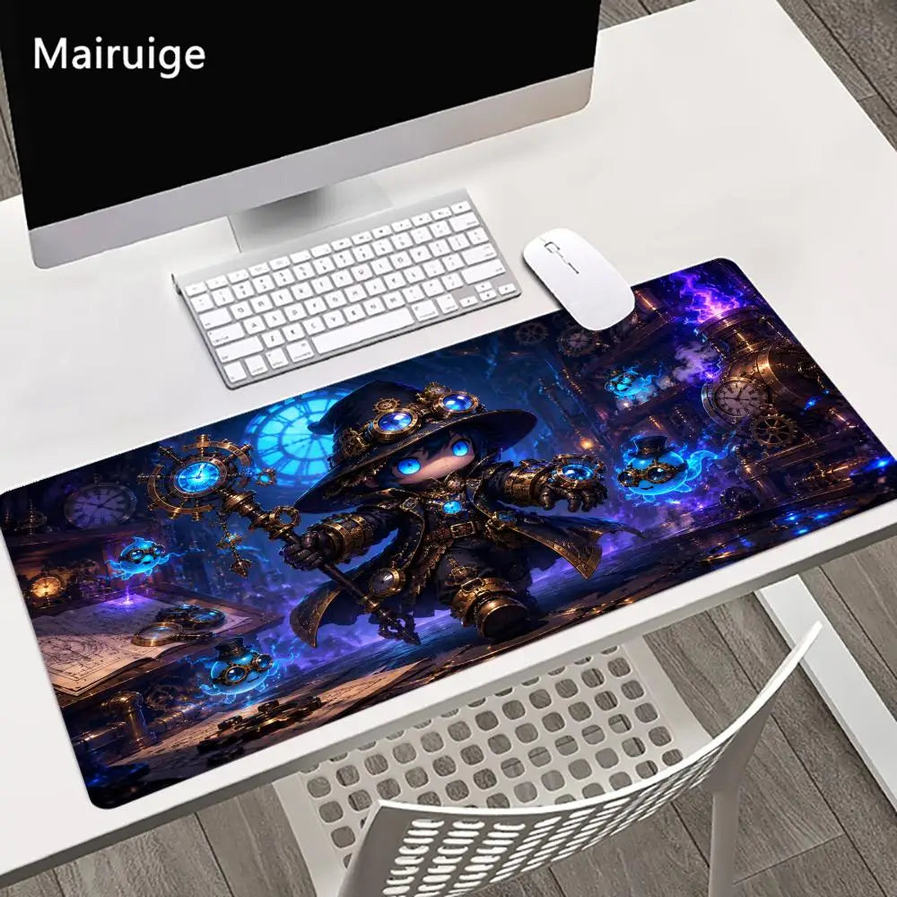 Mystical Wizard Big Size Mouse Pad Non-slip Rubber Base Desk Mat for Home Office Daily Use Deskpad Keyboard Pad Mouse Mat