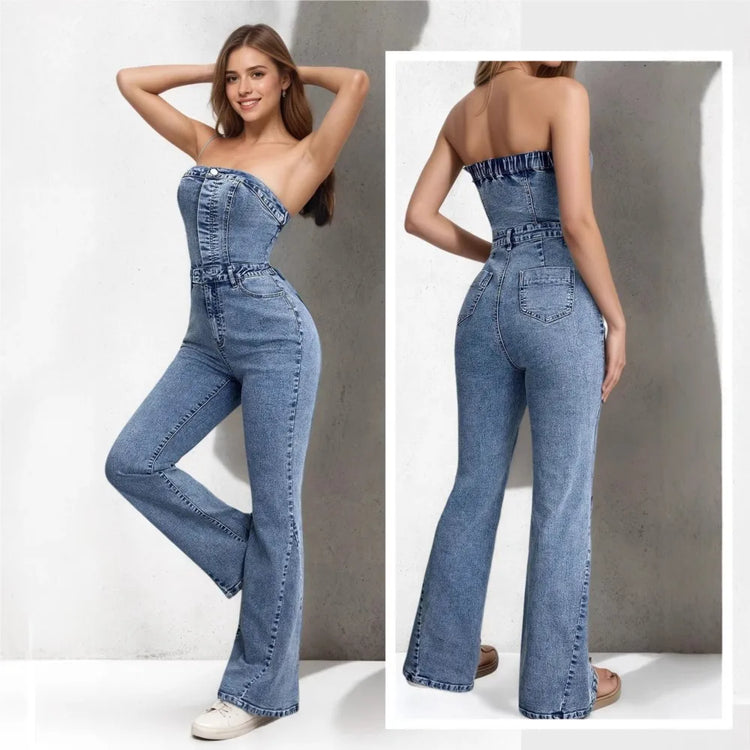 Casual Jumpsuit Jumpsuits For Woman Retro Hot Girl Style Street Slim Fashionable Women's Clothing Sleeveless Trendy Solid Color